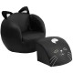 Kids Cat Chair and Footstool