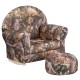 Kids Camouflage Fabric Rocker Chair and Footrest