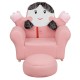 Kids Pink Little Girl Rocker Chair and Footrest