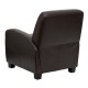 Brown Leather Push Back Recliner