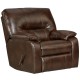 Canyon Chocolate Leather Chaise Rocker Recliner