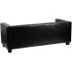 Comfort Collection Black Leather Sofa
