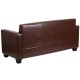 Primo Collection Brown Leather Sofa