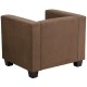 Comfort Collection Chocolate Brown Microfiber Chair