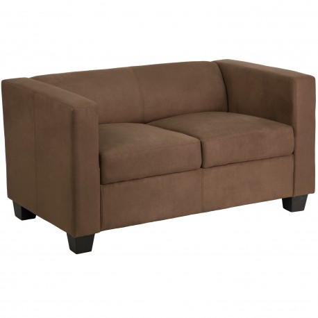 Comfort Collection Chocolate Brown Microfiber Loveseat