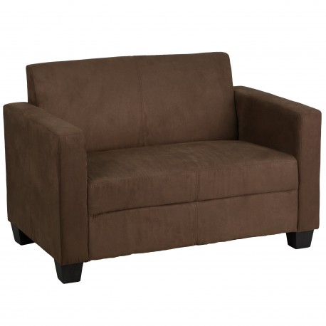 Primo Collection Chocolate Brown Microfiber Loveseat