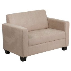 Primo Collection Light Brown Microfiber Loveseat