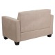 Primo Collection Light Brown Microfiber Loveseat