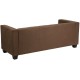 Comfort Collection Chocolate Brown Microfiber Sofa