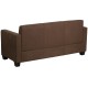 Primo Collection Chocolate Brown Microfiber Sofa
