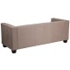 Comfort Collection Light Brown Microfiber Sofa