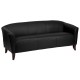 Emperor Collection Black Leather Sofa