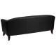 Emperor Collection Black Leather Sofa