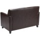 Able Collection Brown Leather Love Seat