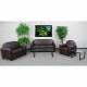 Presidential Collection Brown Leather Sofa