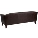 Emperor Collection Brown Leather Sofa