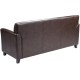Able Collection Brown Leather Sofa