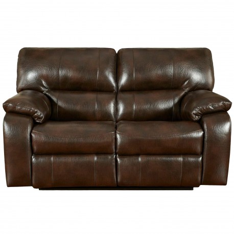 Canyon Chocolate Leather Reclining Loveseat
