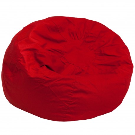Oversized Solid Red Bean Bag Chair