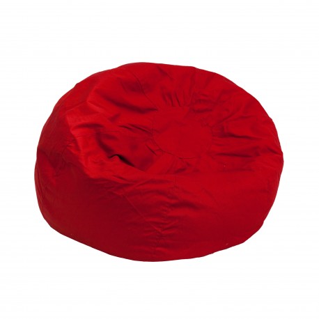 Small Solid Red Kids Bean Bag Chair