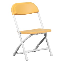 Kids Yellow Plastic Folding Chair