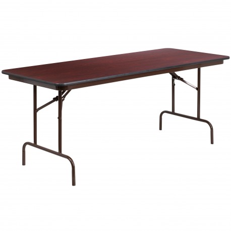 30'' x 72'' Rectangular High Pressure Laminate Folding Banquet Table