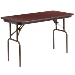 24'' x 48'' Rectangular High Pressure Laminate Folding Banquet Table
