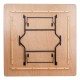 72'' Square Wood Folding Banquet Table