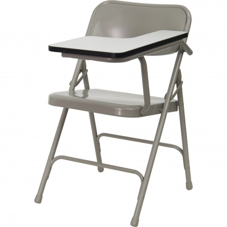Premium Steel Folding Chair with Left Handed Tablet Arm