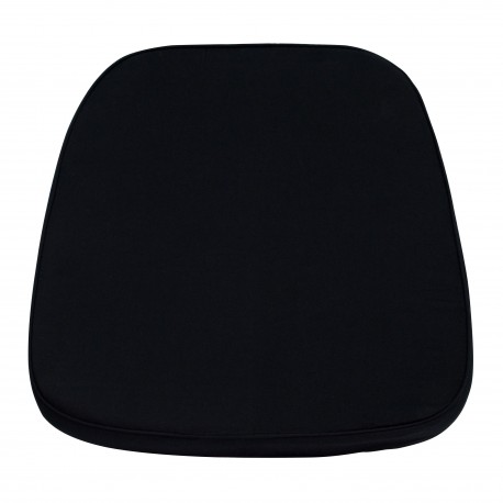 Soft Black Fabric Chiavari Chair Cushion