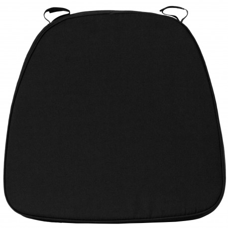Soft Black Fabric Chiavari Bar Stool Cushion