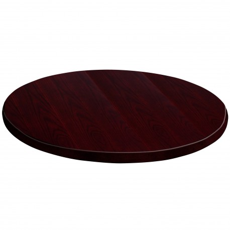 30'' Round Mahogany Veneer Table Top