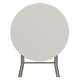 32'' Round Granite White Plastic Folding Table