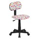 Multi-Colored Dot Printed Computer Chair