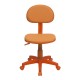 Orange Fabric Ergonomic Task Chair