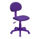 Purple Fabric Ergonomic Task Chair