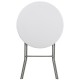 32'' Round Granite White Plastic Bar Height Folding Table