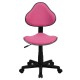 Pink Fabric Ergonomic Task Chair