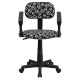 Peace Sign Printed Computer Chair with Arms