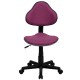Lavender Fabric Ergonomic Task Chair