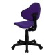 Purple Fabric Ergonomic Task Chair