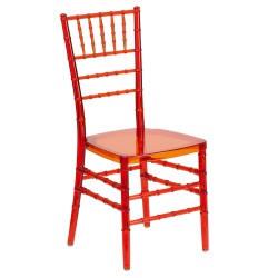 Friendly Elegance Crystal Crimson Stacking Chiavari Chair