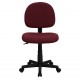 Mid-Back Ergonomic Burgundy Fabric Task Chair