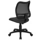 Mid-Back Mesh Task Chair with Gray Fabric Seat