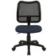 Mid-Back Mesh Task Chair with Navy Blue Fabric Seat