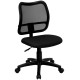 Mid-Back Mesh Task Chair with Black Fabric Seat