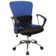 Mid-Back Blue Mesh Office Chair