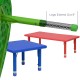33'' Round Height Adjustable Green Plastic Activity Table