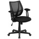 Mid-Back Black Mesh Task Chair with Arms