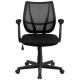 Mid-Back Black Mesh Task Chair with Arms
